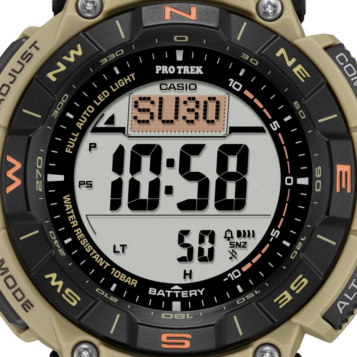 PRO TREK PRG-340SC-5 시계 브라운 #8