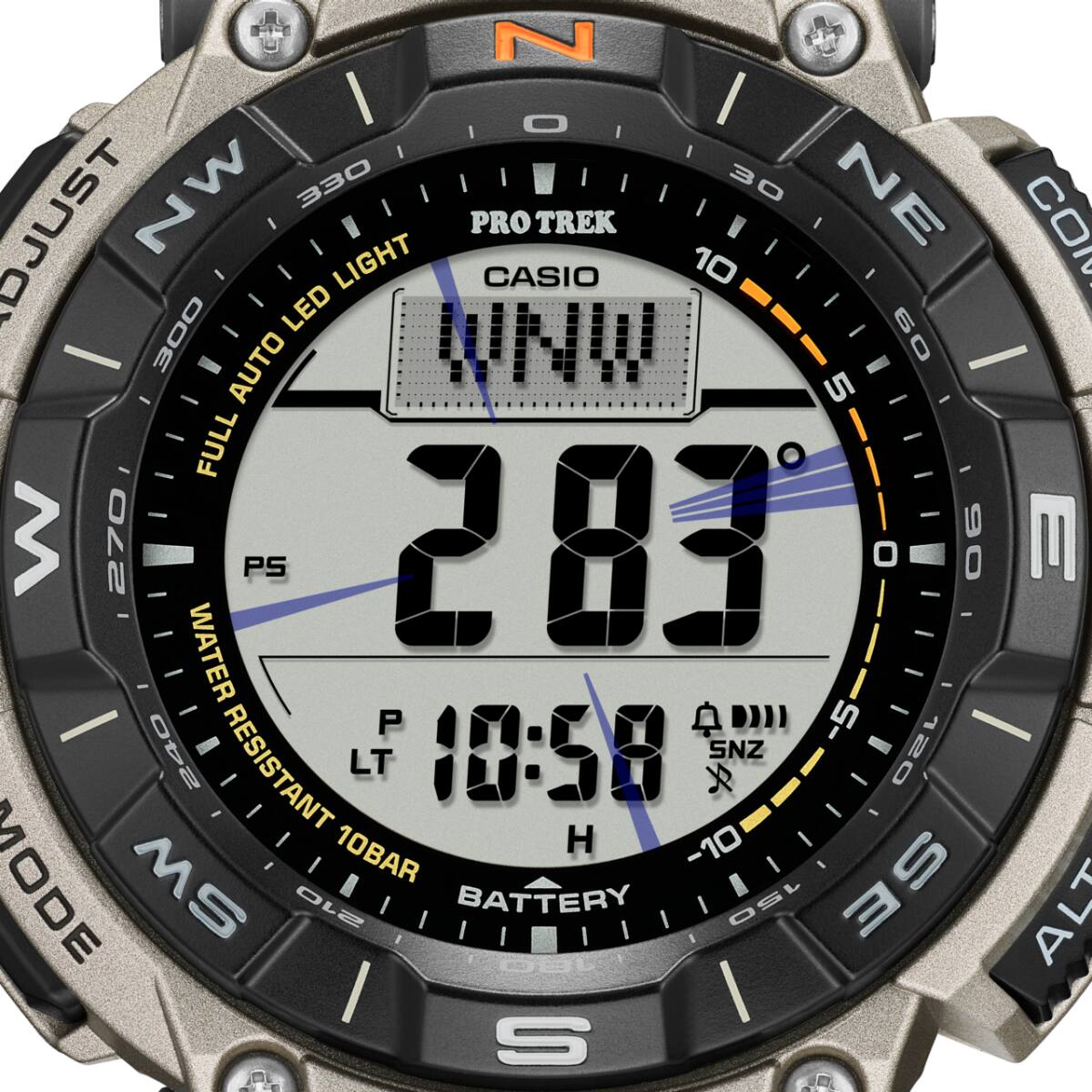 PRO TREK PRG-340T-7 시계 블랙 #7