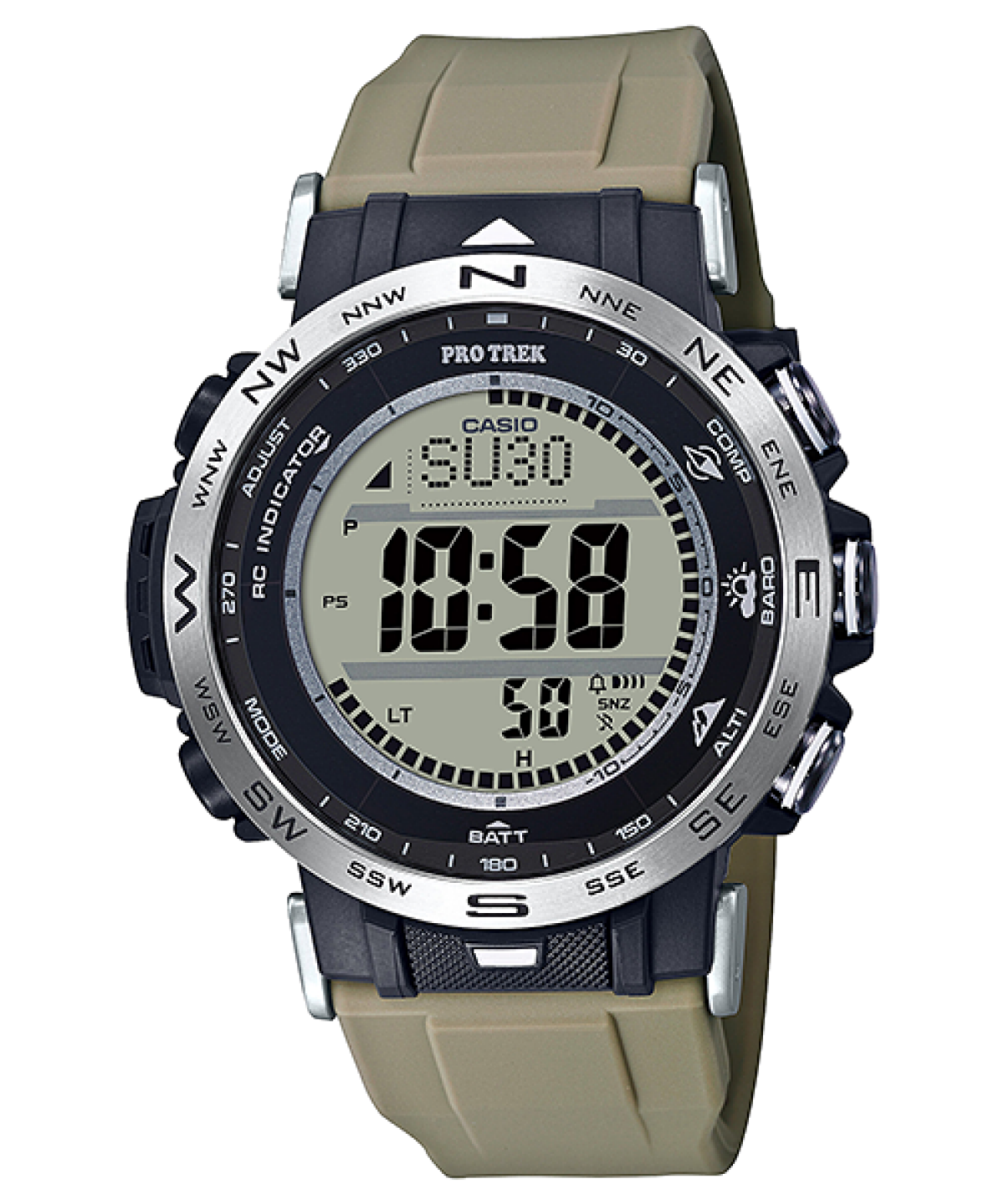 PRO TREK PRW-30-5 시계 실버 #1