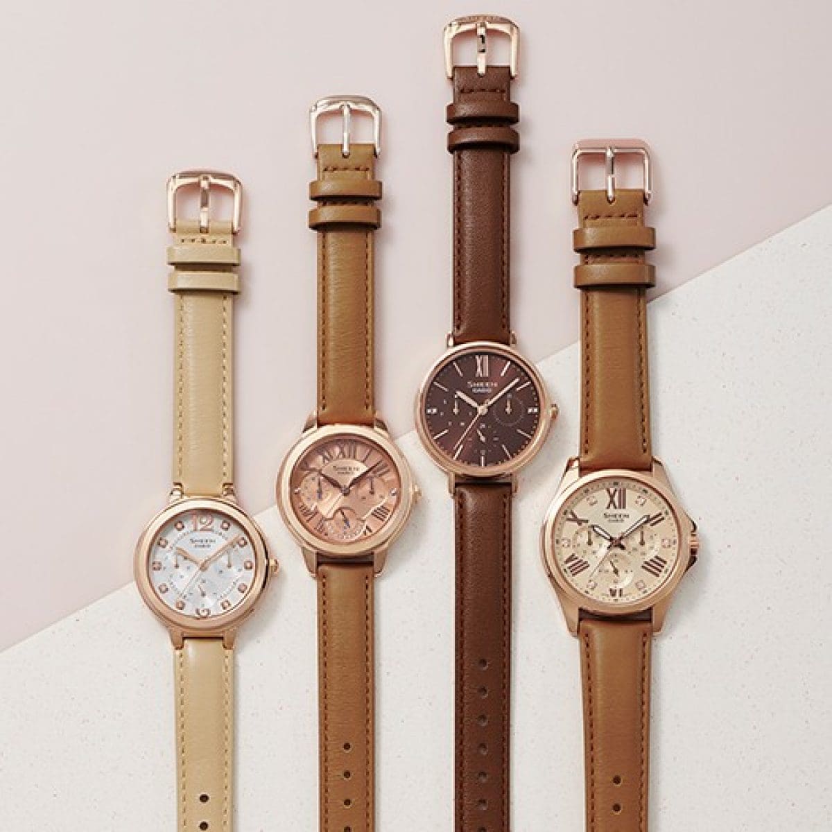 SHEEN SHE-3048PGL-7B 시계 핑크 골드 #3