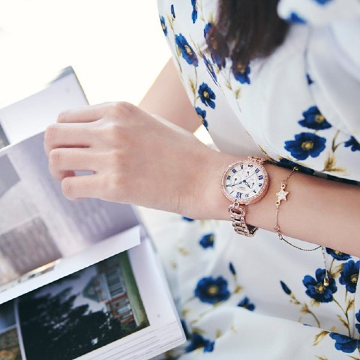 SHEEN SHE-3067PG-7A 시계 핑크 골드 #3