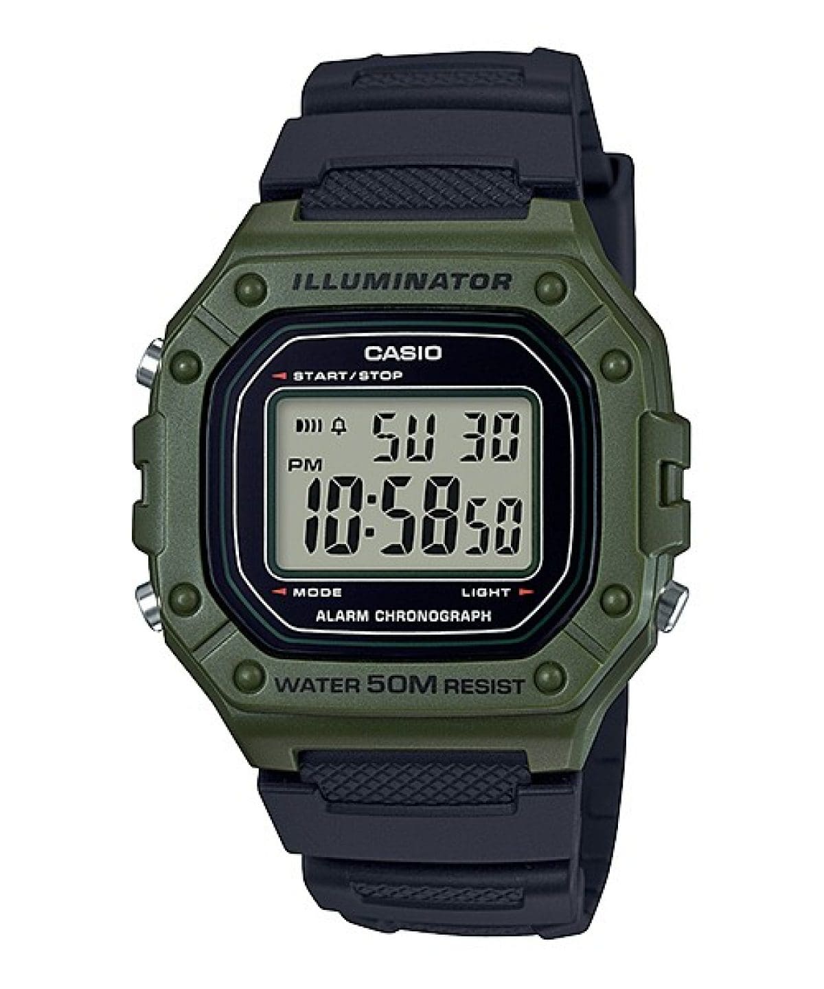 CASIO W-218H-3AV 시계 그린 #1
