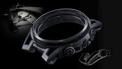 EQS-960D-1AV Carcasa de resina reforzada con fibra de carbono con diseño de brazo de suspensión