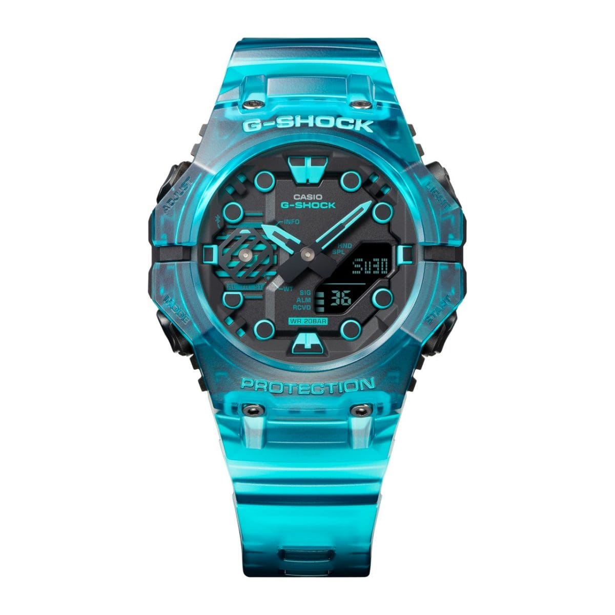 Correa de Reloj Casio Original Caucho Azul Marino GA-300A-2A