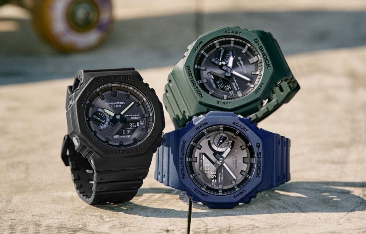 From left: GA-B2100-1A1, GA-B2100-2A, GA-B2100-3A 