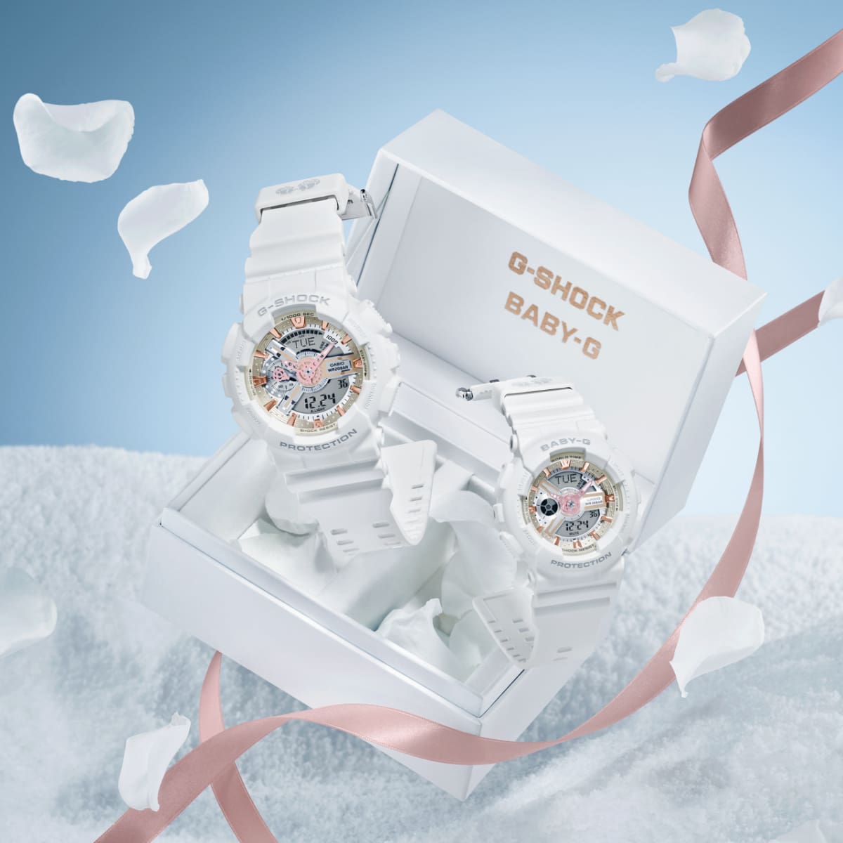 From left: G-SHOCK, BABY-G