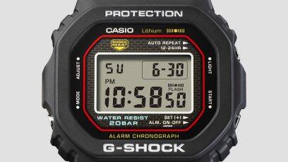 DW-5000R-1A تصميم الوجه مزخرف بالألوان الأحمر والأزرق والأصفر #5