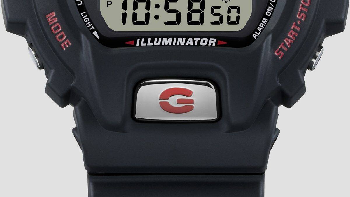 الزر الأمامي لطراز DW-6900TR-1: مكوّن معدني يضفي جاذبية نسيجية #4