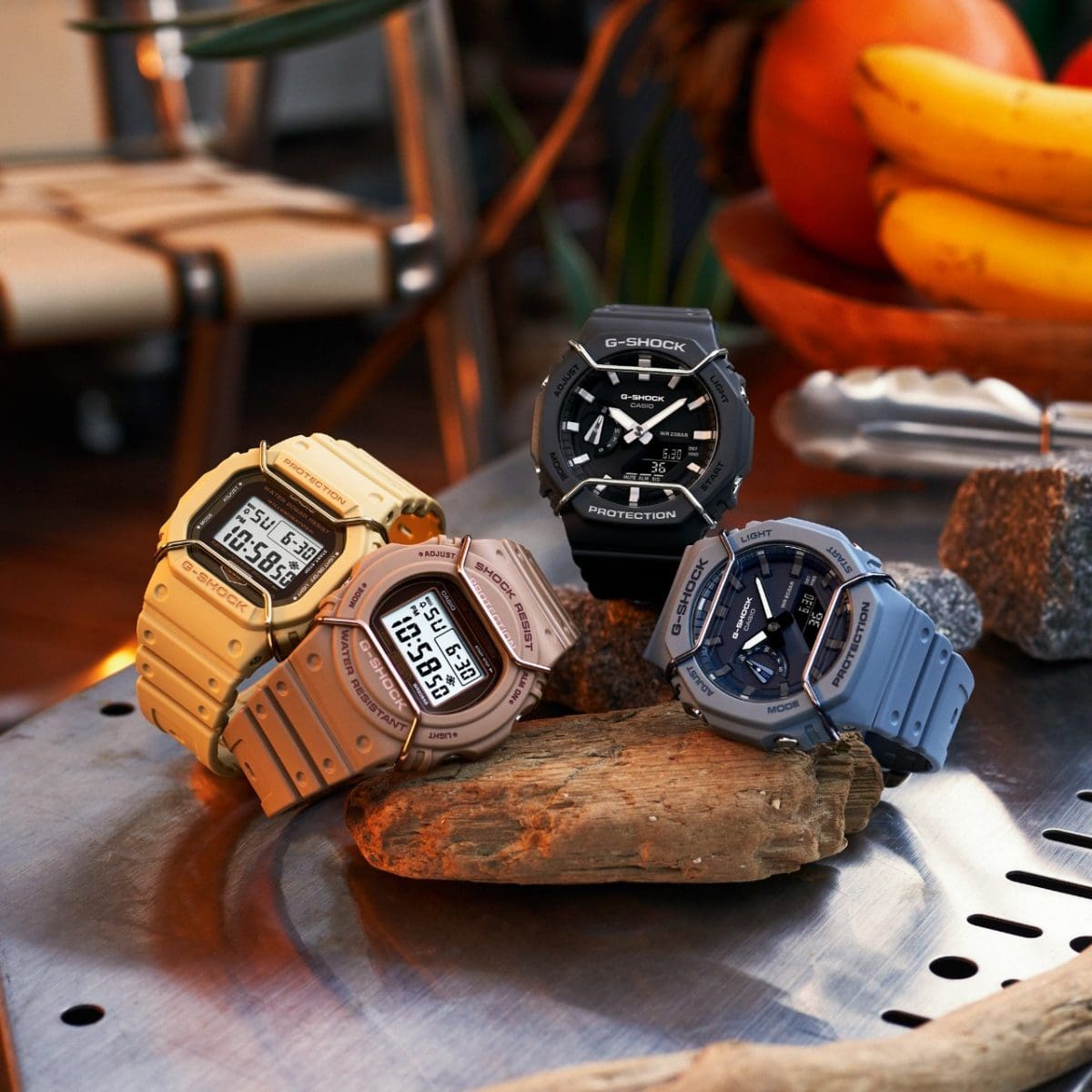 من اليسار: DW-5600PT-5, DW-5700PT-5, GA-2100PTS-8A, GA-2100PT-2A #7