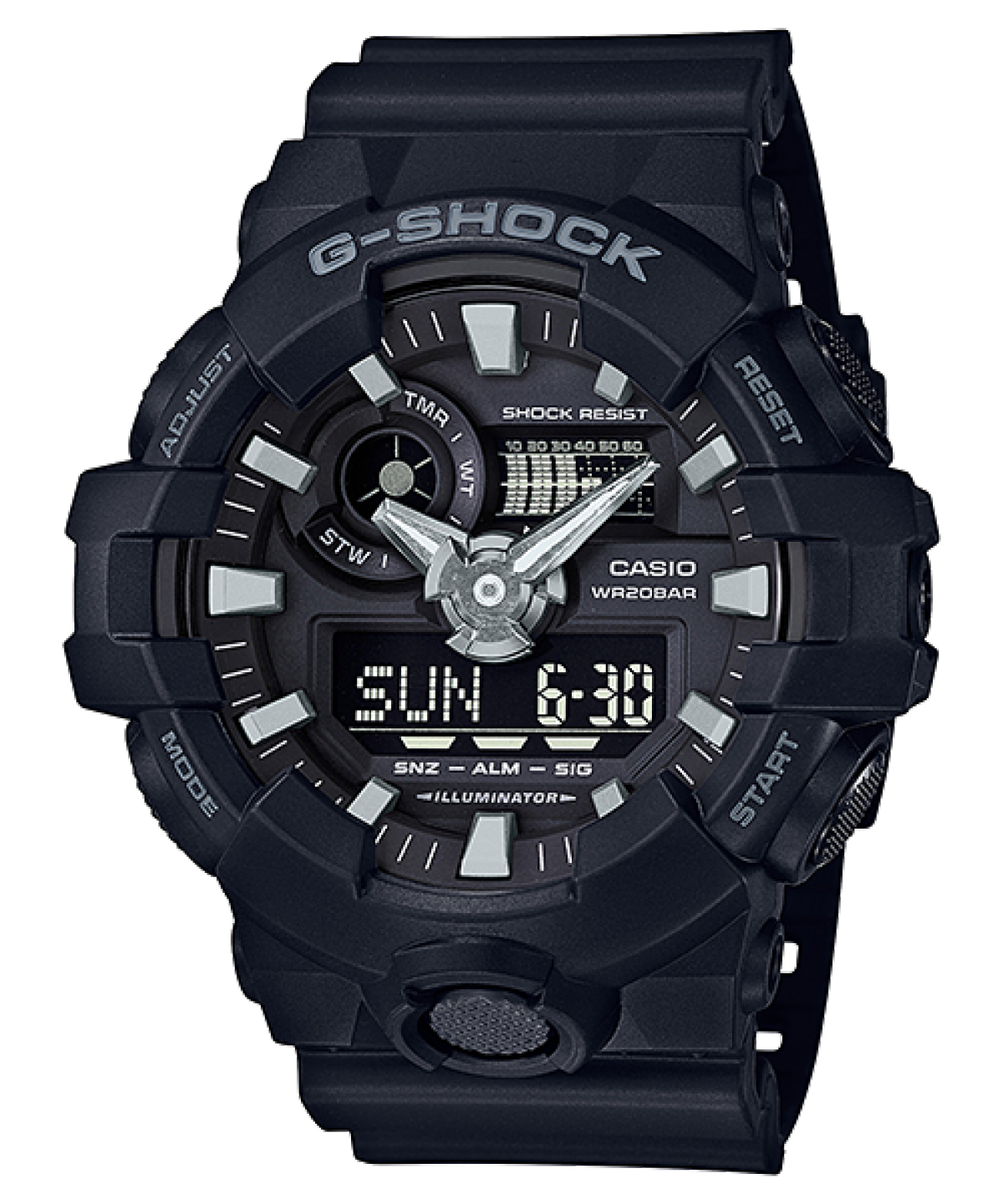 GA7001B GSHOCK تناظري رقمي السلسلة GA700 CASIO MIDDLE EAST