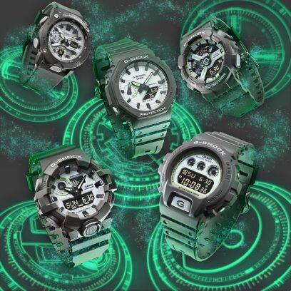 في اتجاه عقارب الساعة من أعلى اليمين: GA-110HD-8A, DW-6900HD-8, GA-700HD-8A, GA-2000HD-8A, GA-2100HD-8A #2