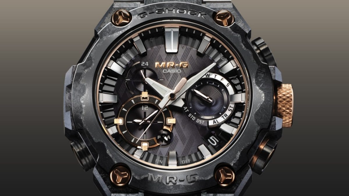 MRG-B2000JS-1A قرص الساعة بتصميم نمط ألماس هيشيماكي-غارا يتضمن رؤية عالمية للسيوف اليابانية #6