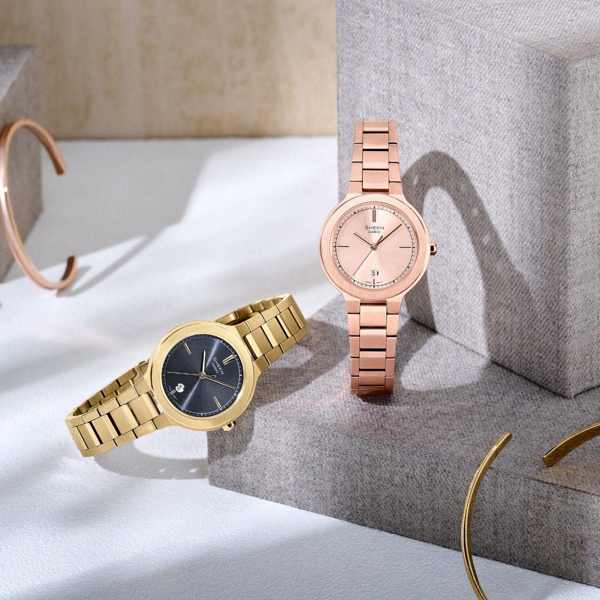 From left: SHE-4559G-8A, SHE-4559PG-4A #2