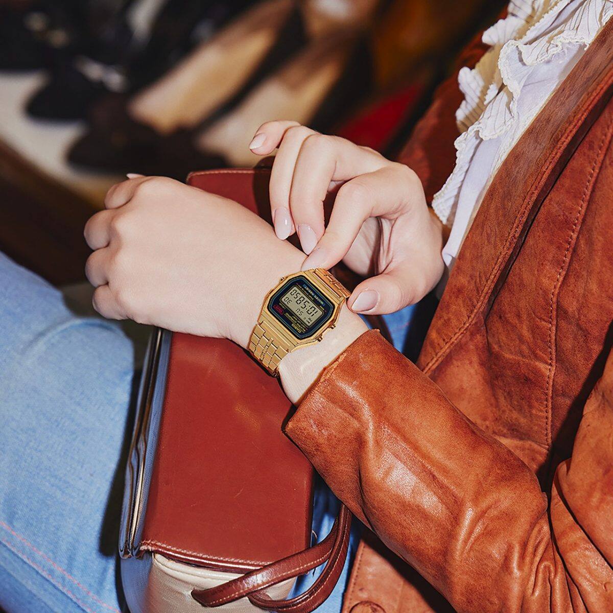 CASIO A159WGEA-1 watch Gold #5
