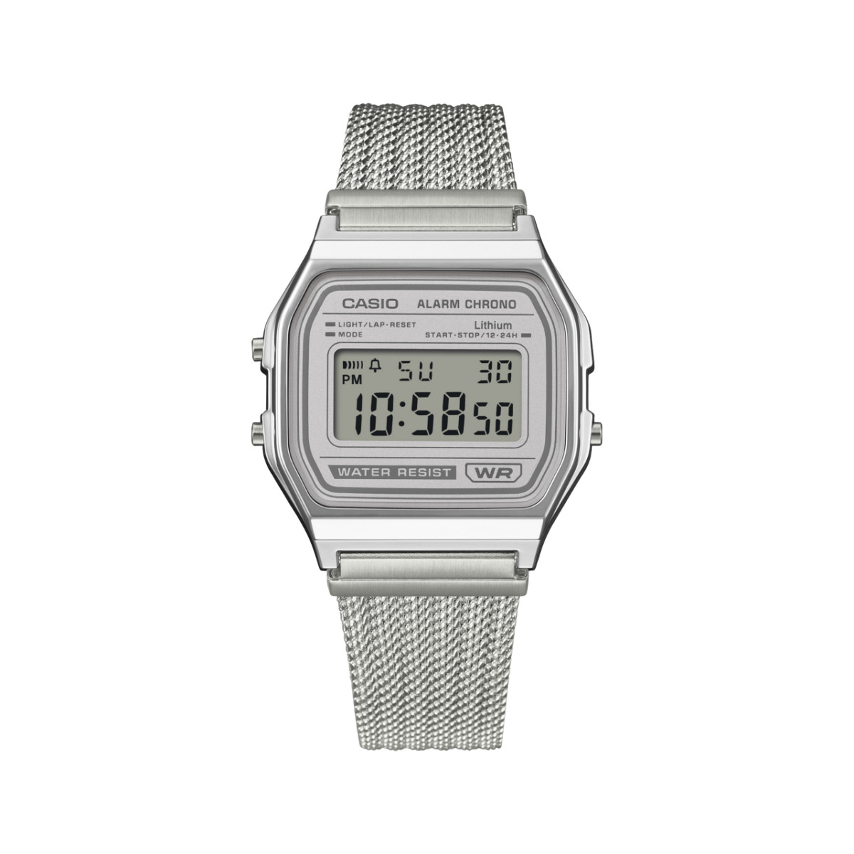 CASIO A158WEM-7 Watch Silver #5