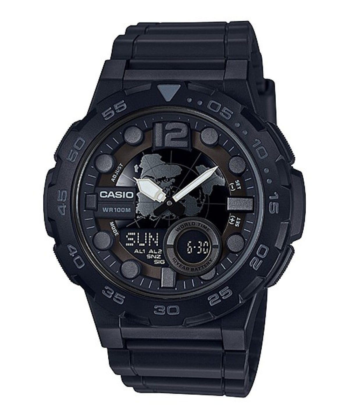 CASIO AEQ-100W-1BV watch Black #1