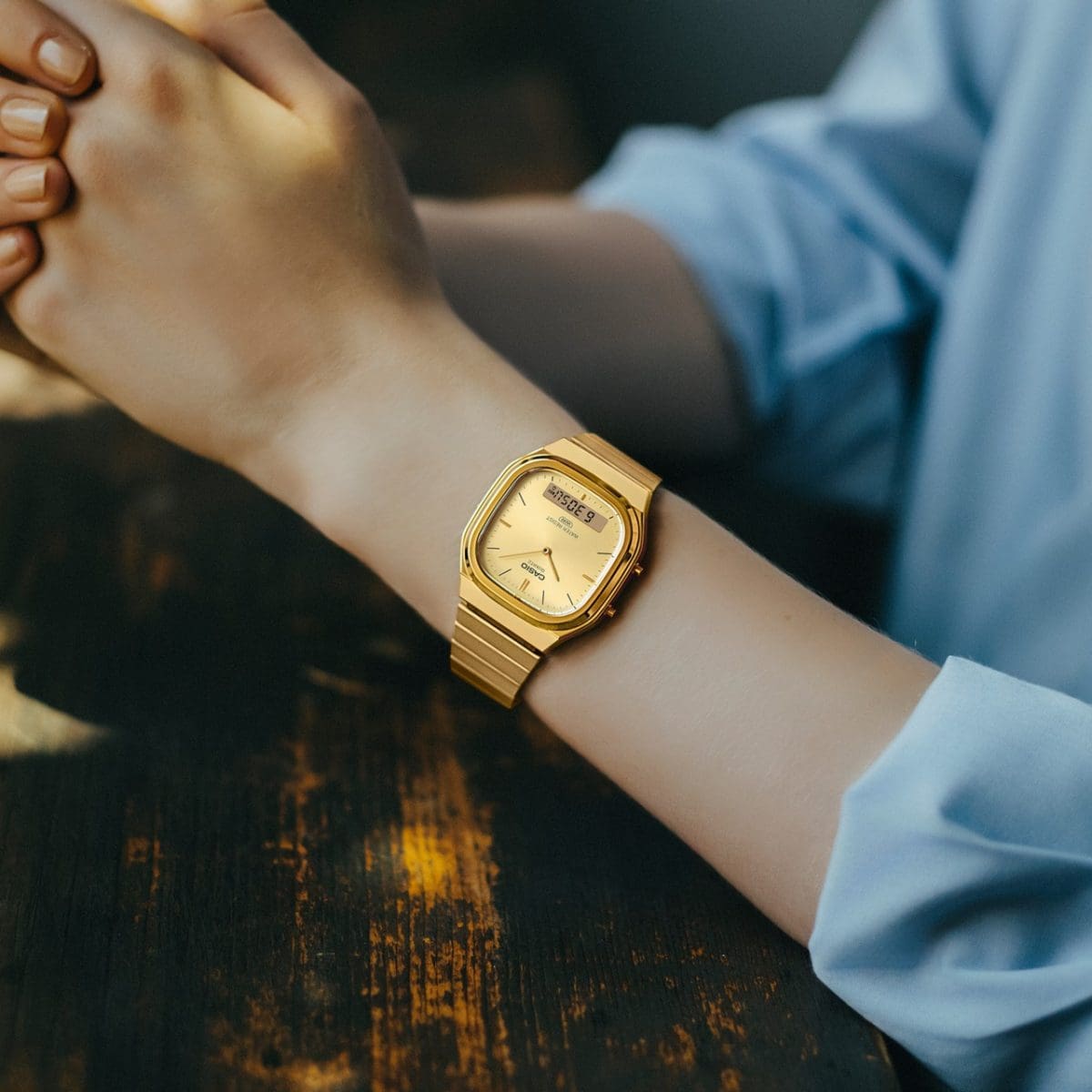 CASIO AQ-240EG-9A watch Gold #2