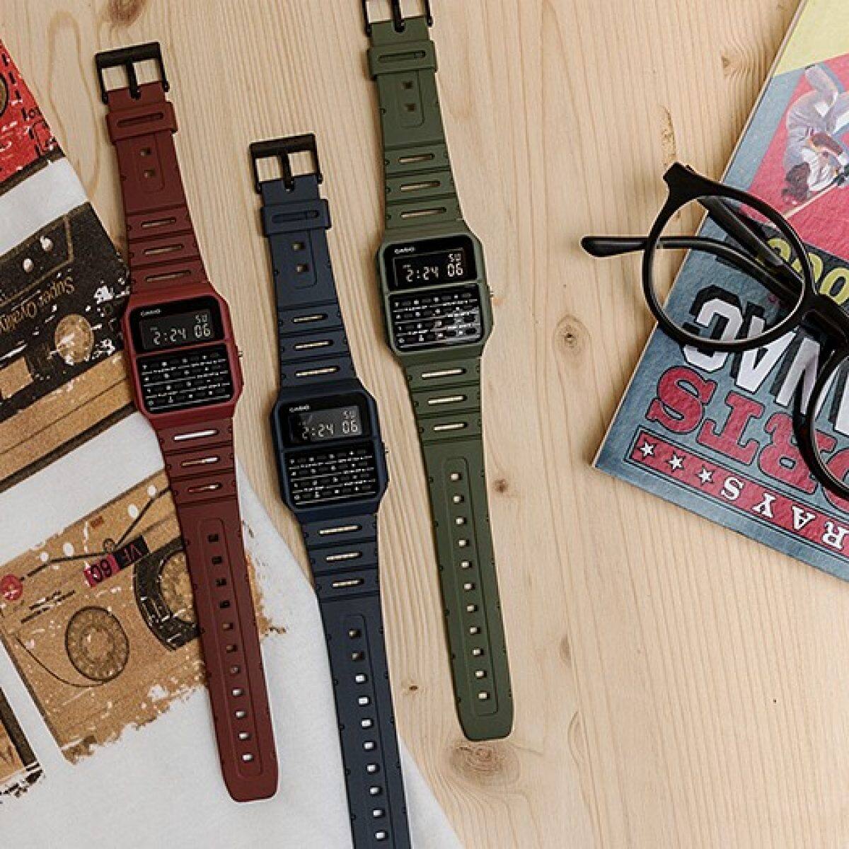 CASIO CA-53WF-4B watch Red #3