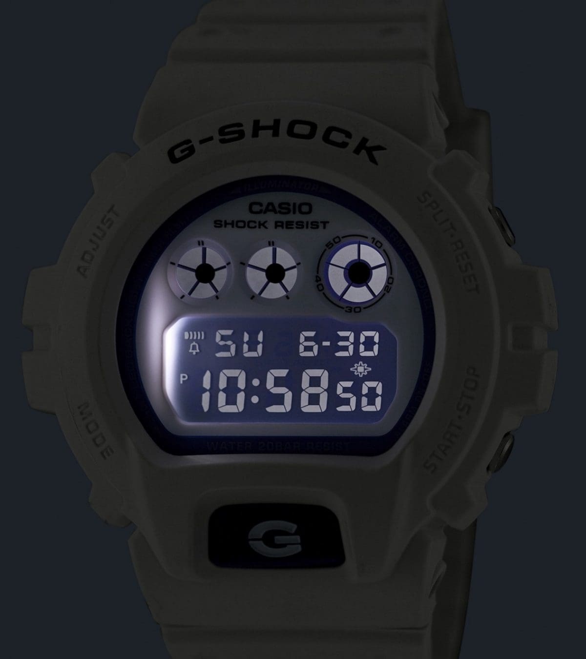 DW-6900HDS-7 LED light for maintaining watch readability in the dark #4