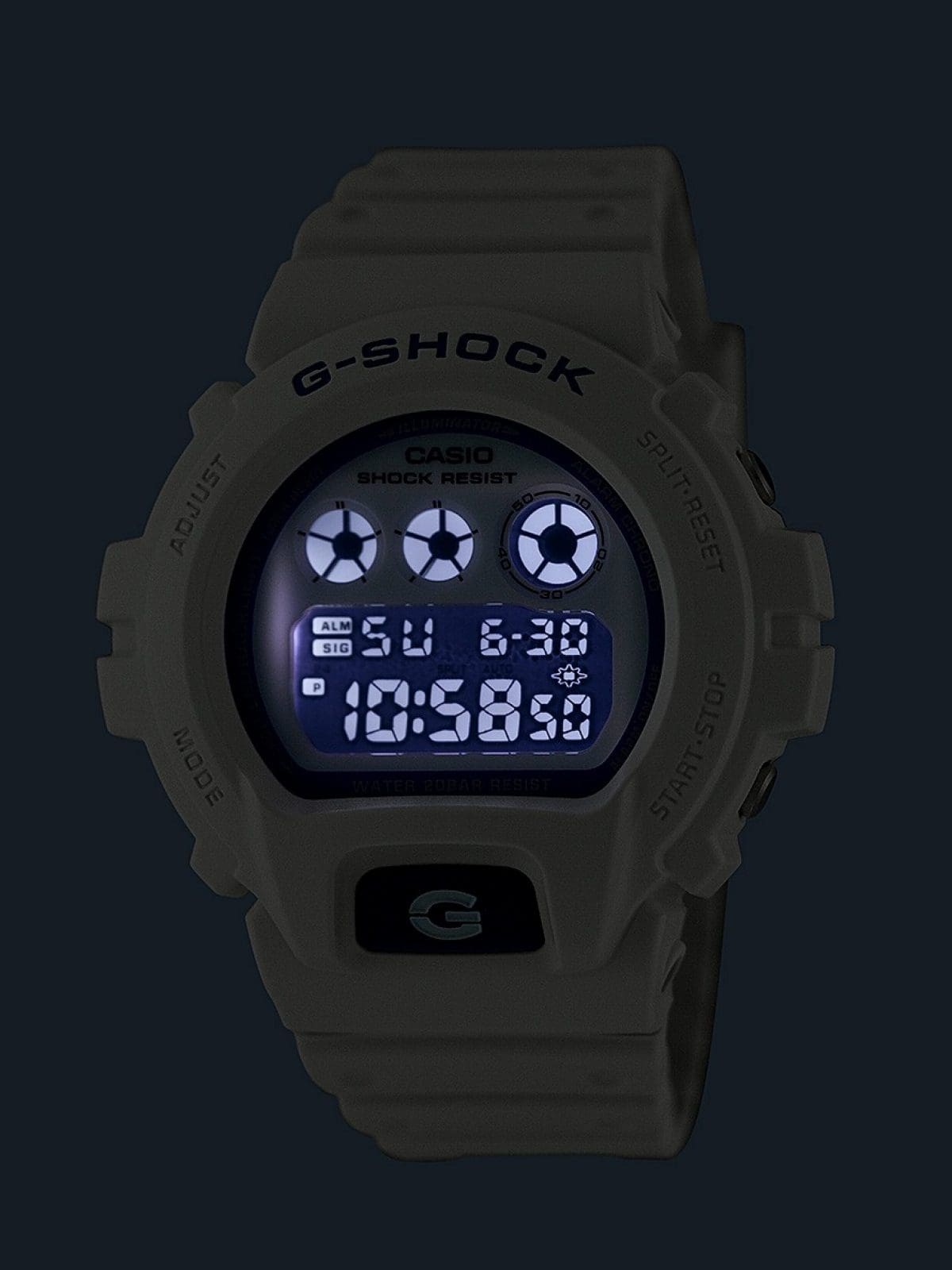 DW-6900HDS-7A1 LED light for maintaining watch readability in the dark #4