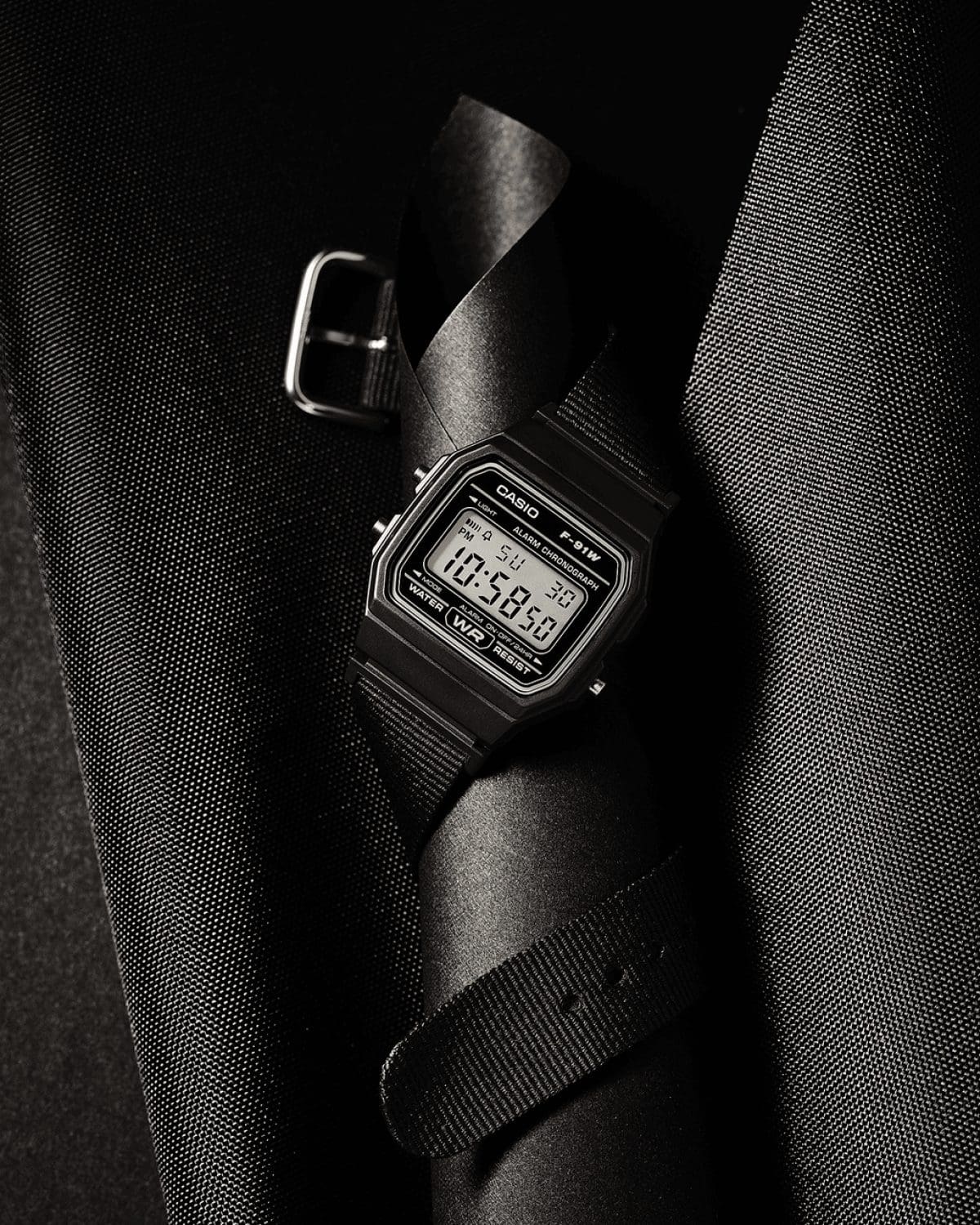 CASIO F-91WF-1A Watch Black #2