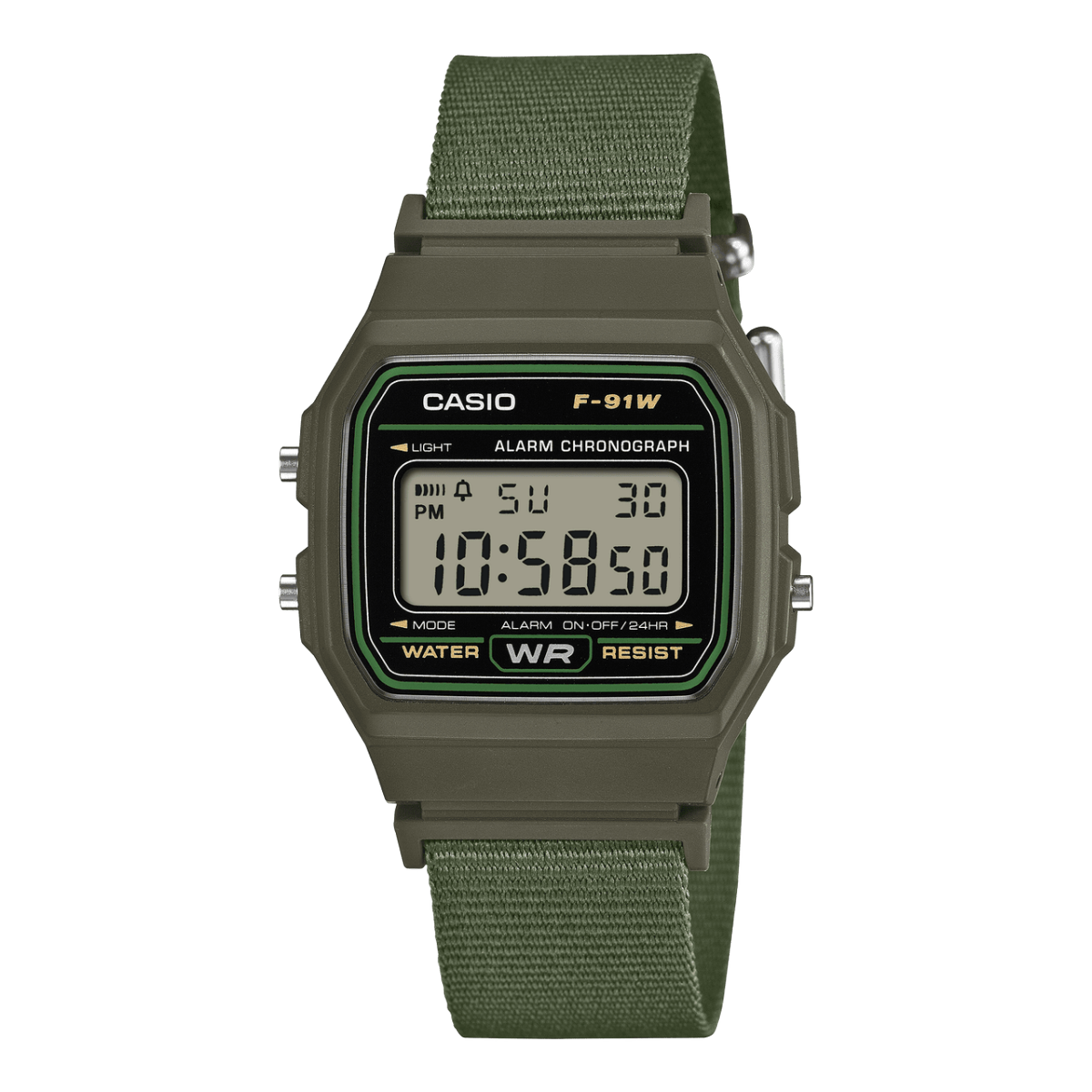 CASIO F-91WF-3A Watch Green #1