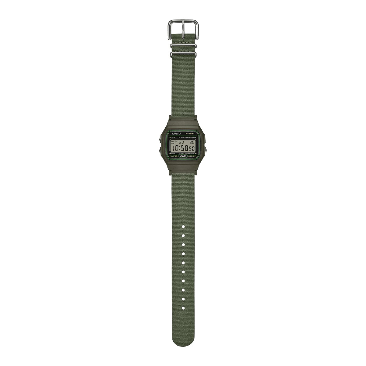 CASIO F-91WF-3A Watch Green #3