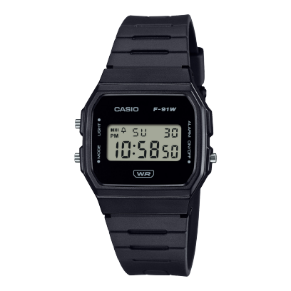 CASIO F-91WB-1A watch Black #1