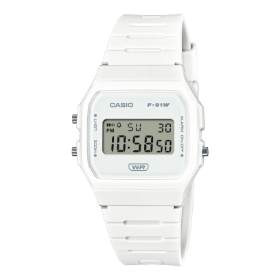 CASIO F-91WB-7A Watch White #1