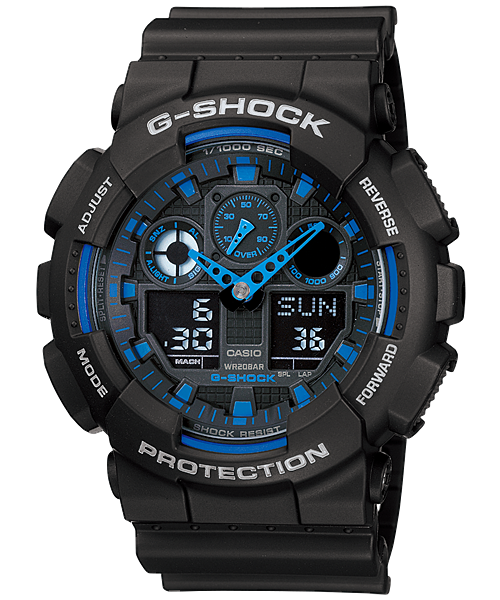 新品未使用　CASIO G-SHOCK GA-100-1A2 デジアナ GA-100-1A2 | G-SHOCK ANALOG-DIGITAL GA-100 SERIES | CASIO MIDDLE