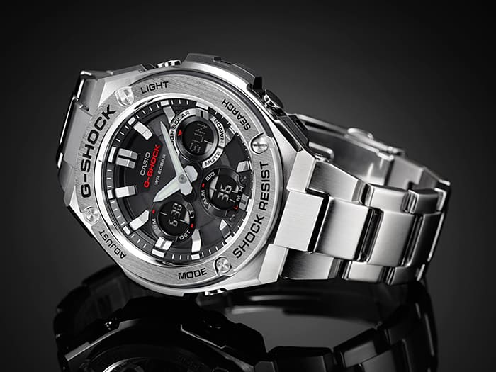 Casio G-Shock G-STEEL GSTS110D-1A Tough Solar Stainless Steel Men's Analog-Digital Watch G-SHOCK Casio G-Shock G-STEEL GSTS110D-1A Tough Solar Stainless Steel Men's Analog-Digital Watch G-SHOCK