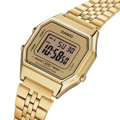 CASIO LA680WGA-9 watch Gold #6