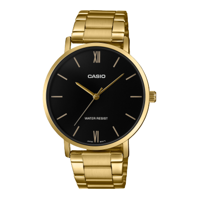 CASIO MTP-VT01G-1B Watch Gold #1