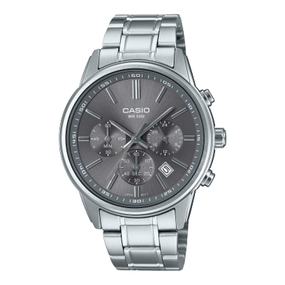 CASIO MTP-E515D-8AV Watch Silver #1