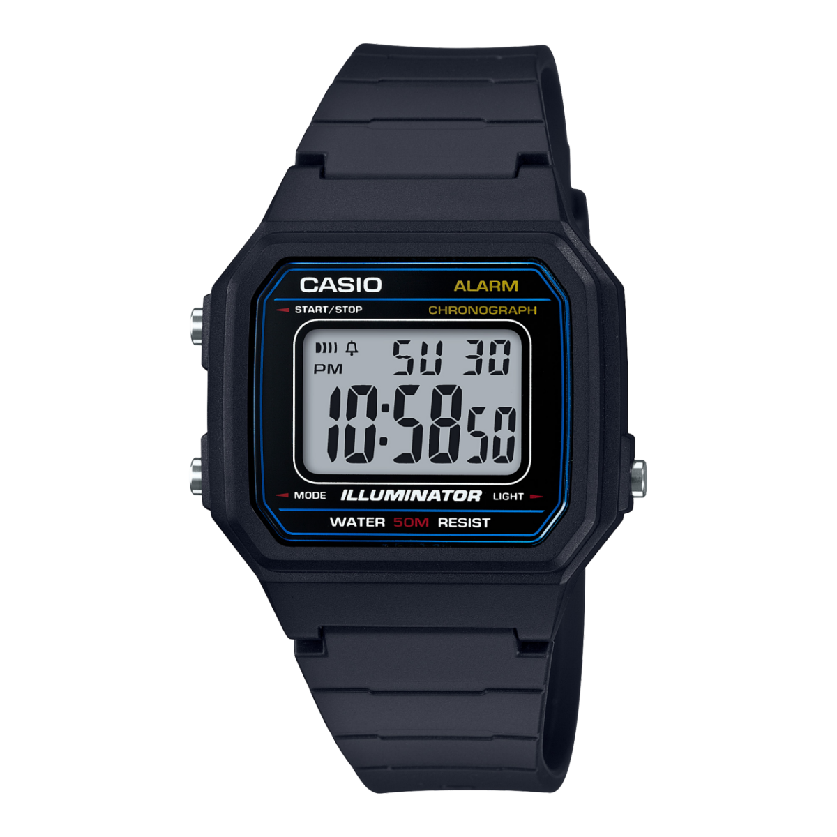 CASIO W-217H-1AV watch Black #1