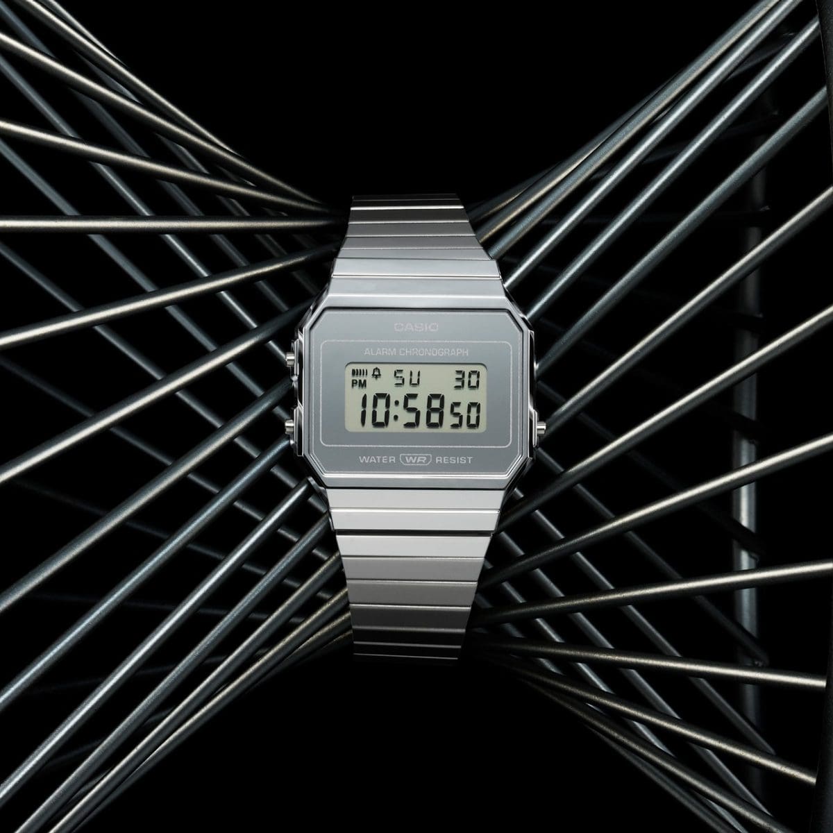 Reloj CASIO A700 Minimal essential Vintage A700WEV-7A plata