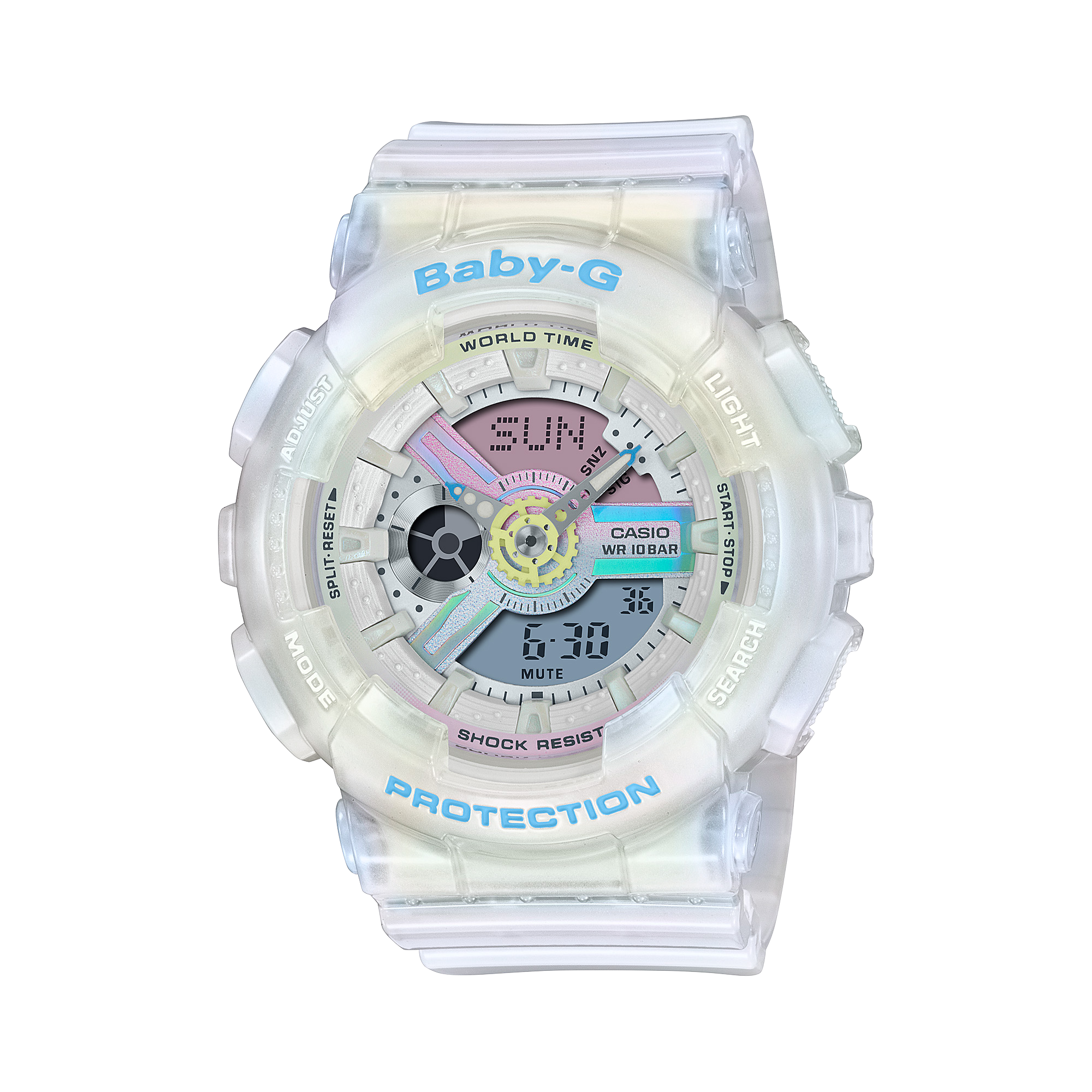 BA-110PL-7A2 BABY-G ANALÓGICO-DIGITAL Blanco CASIO