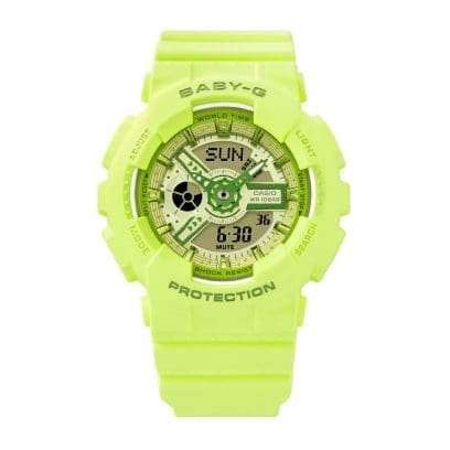 Caratula del Reloj CASIO Baby-G BA-110YK Fresh Colors amarillo