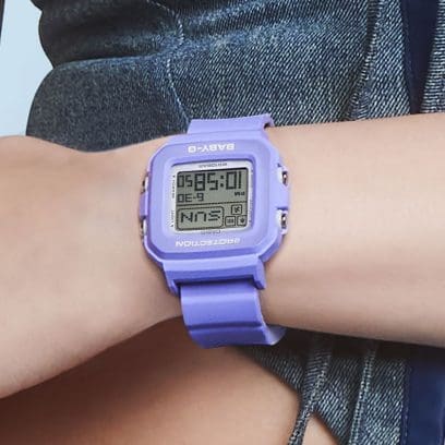 Reloj CASIO G-SHOCK MEO BABY-G+PLUS azul con rosa BGD-10K-6