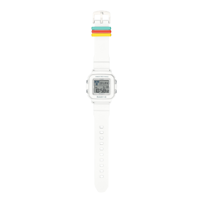 Vista completa del Reloj CASIO G-Shock Colourfull Loop BGD-10L-7 blanco