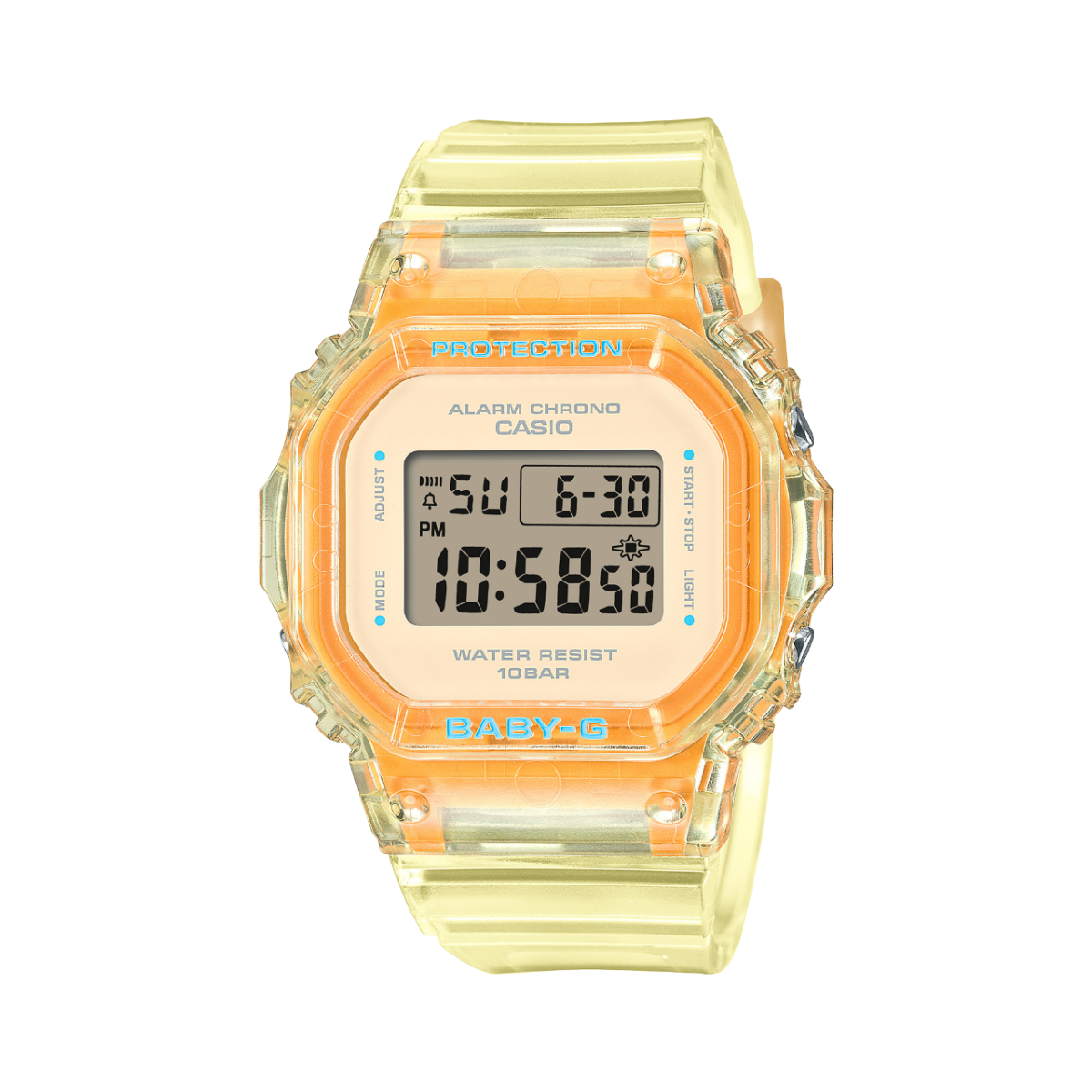 Reloj CASIO G-SHOCK Summer Jelly Colors BGD-565SJ-9CR amarillo