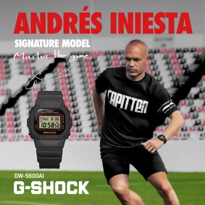 Reloj Andres Iniesta CASIO G-SHOCK DW-5600AI-1  futbol