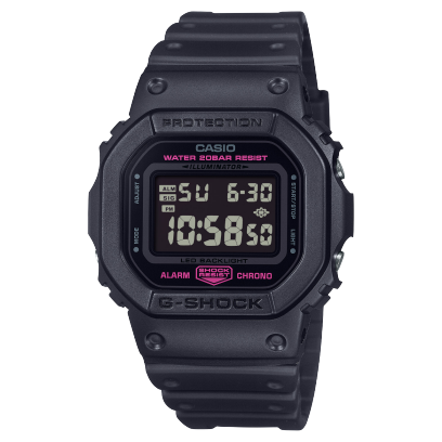 Reloj CASIO G-Shock Pink Ribbon DW-5600PK-1 negro
