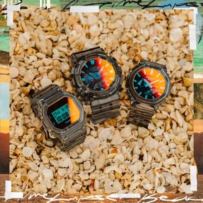 Desde la izquierda: DW-5600TLS-8, GA-110TLS-8A, GA-2100TLS-8A