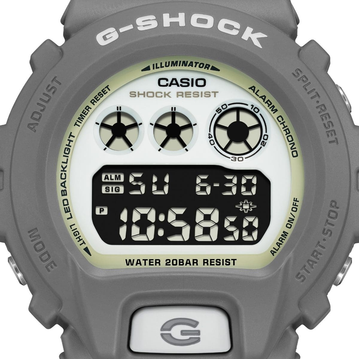 Reloj G-SHOCK HIDDEN GROW  luminiscentes gris oscuro DW-6900HD-8