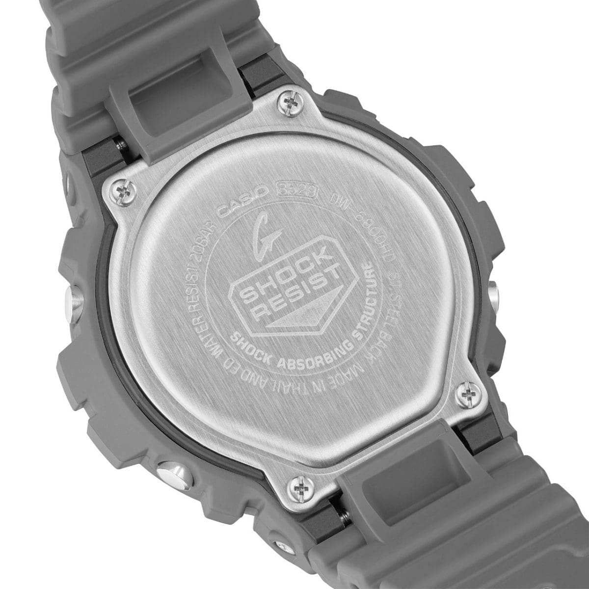 Contragrabado DW-6900HD-8 del Reloj G-SHOCK luminiscentes gris oscuro DW-6900HD-8
