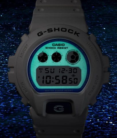 Esfera azul fosforescente G-SHOCK CASIO DW-6900HDS-7A1