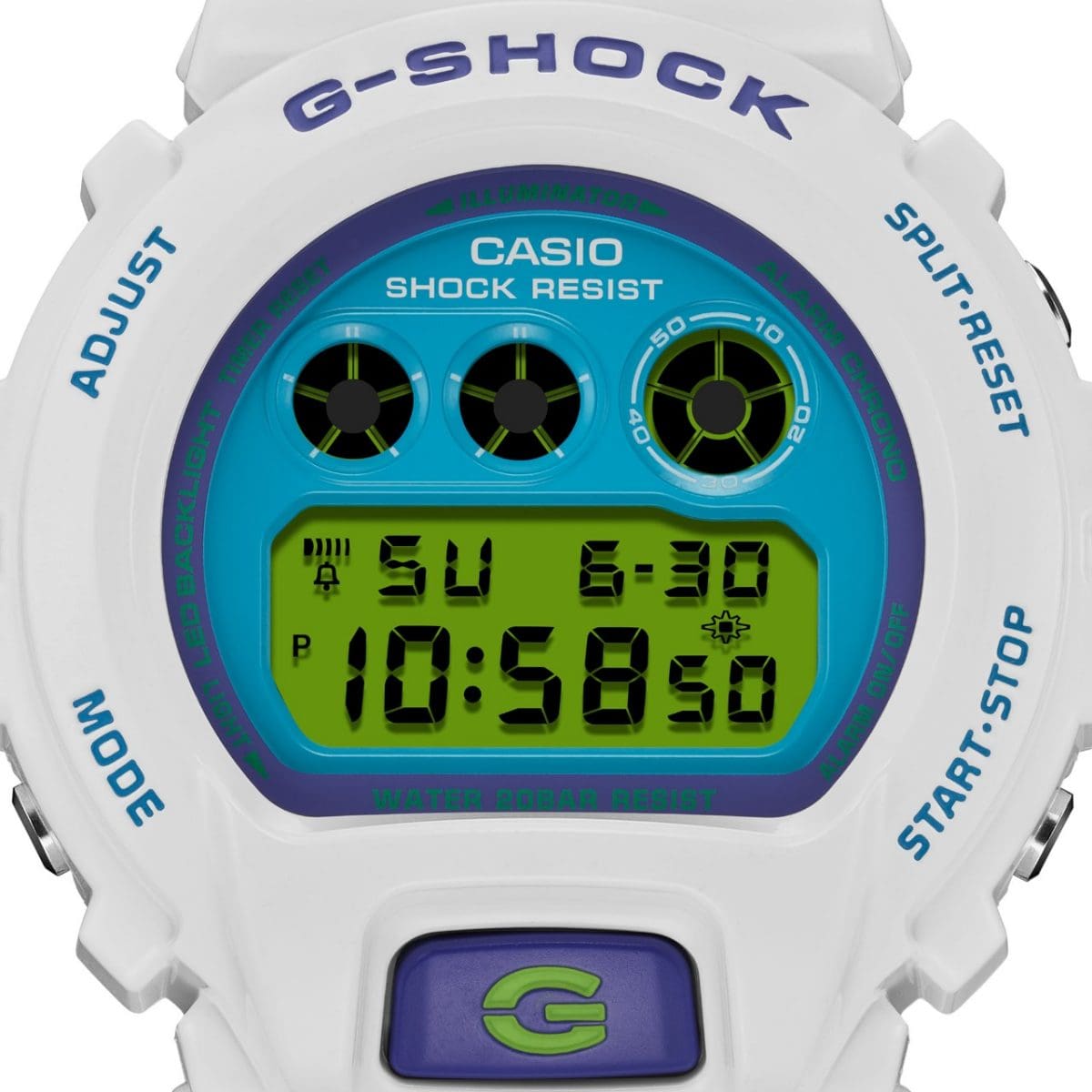 Reloj Casio G-Shock Crazy Color DW-6900RCS blanco