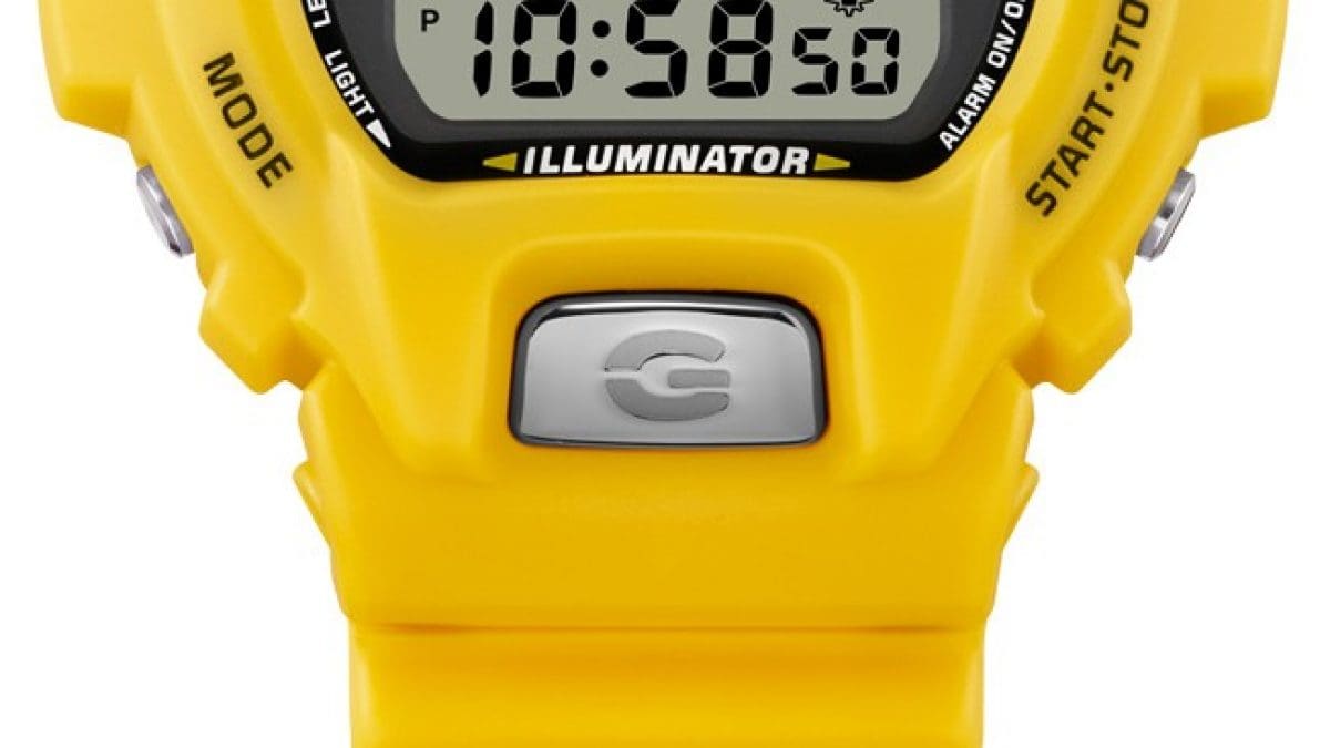 DW-6900TR-9 Botón frontal: Componente metálico que aporta un atractivo texturizado