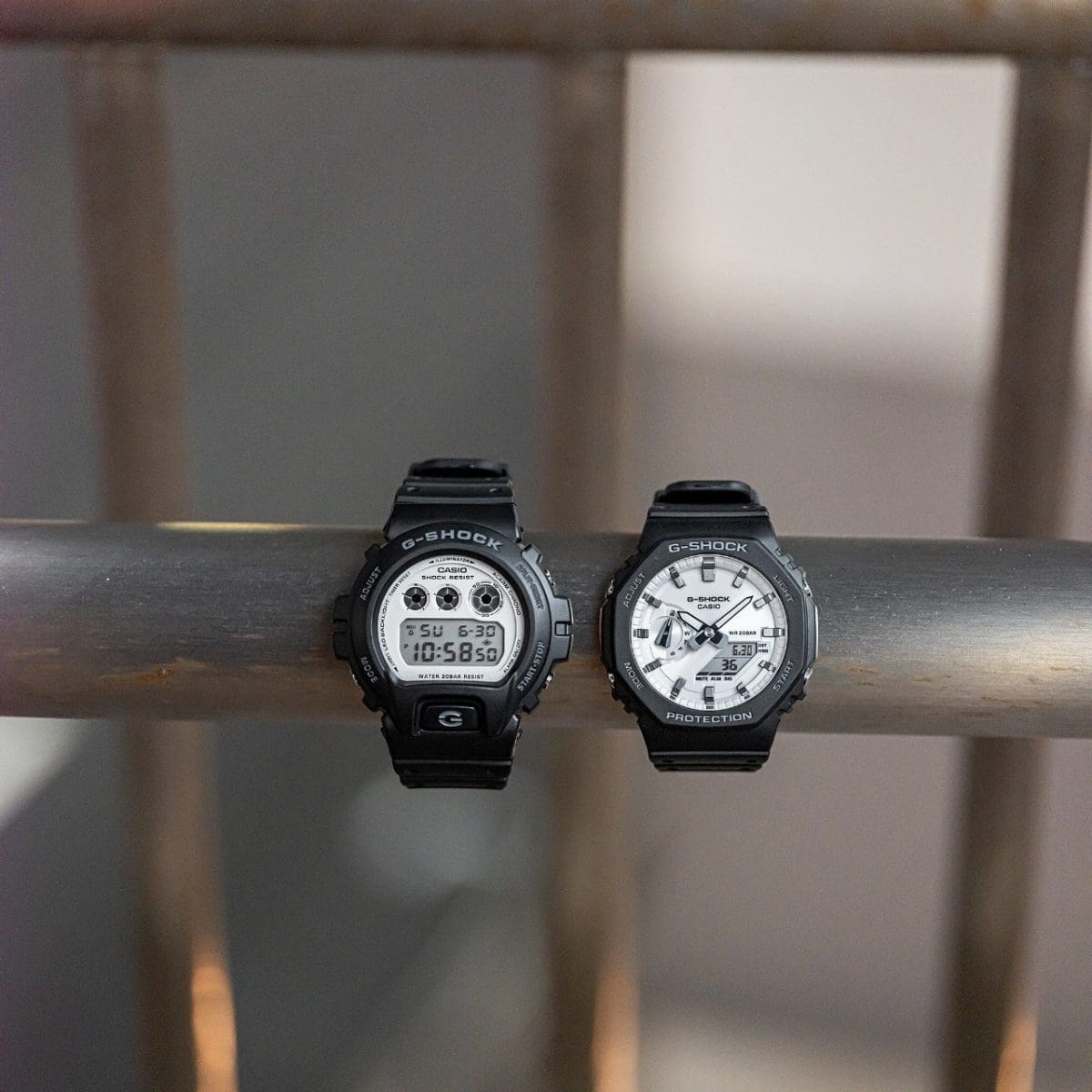 From left: DW-6900WD-1, GA-2100WD-1A